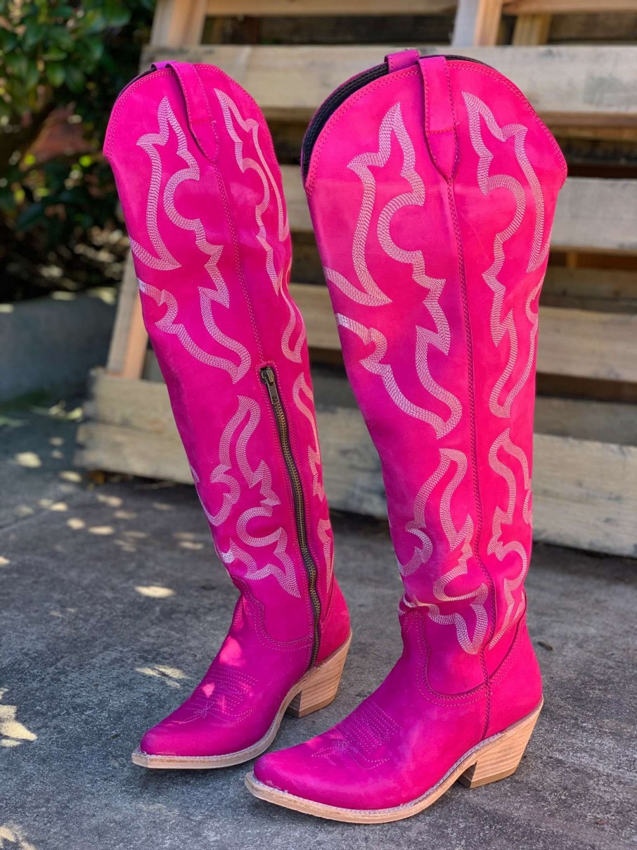 Liberty Black * | Liberty Black Boots Cut Price Liberty Black Allyssa Fuchsia Lb712989