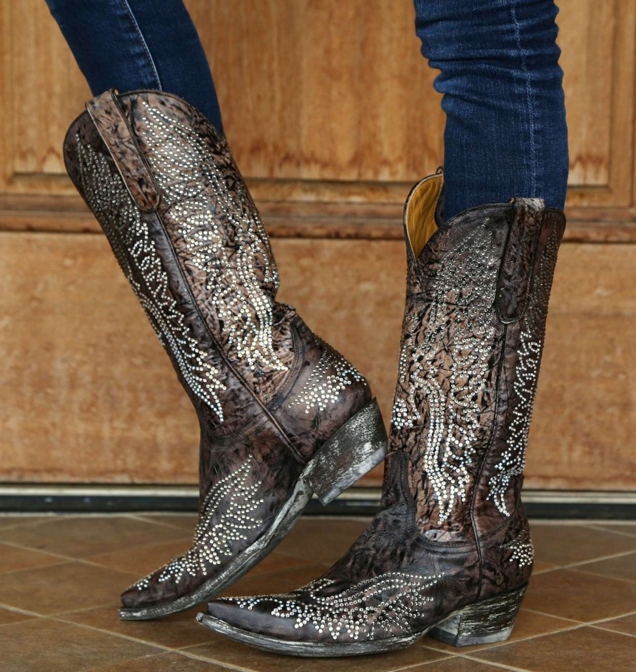 Old Gringo * | Old Gringo Boots Attractive Old Gringo Eagle Crystal Swarovski