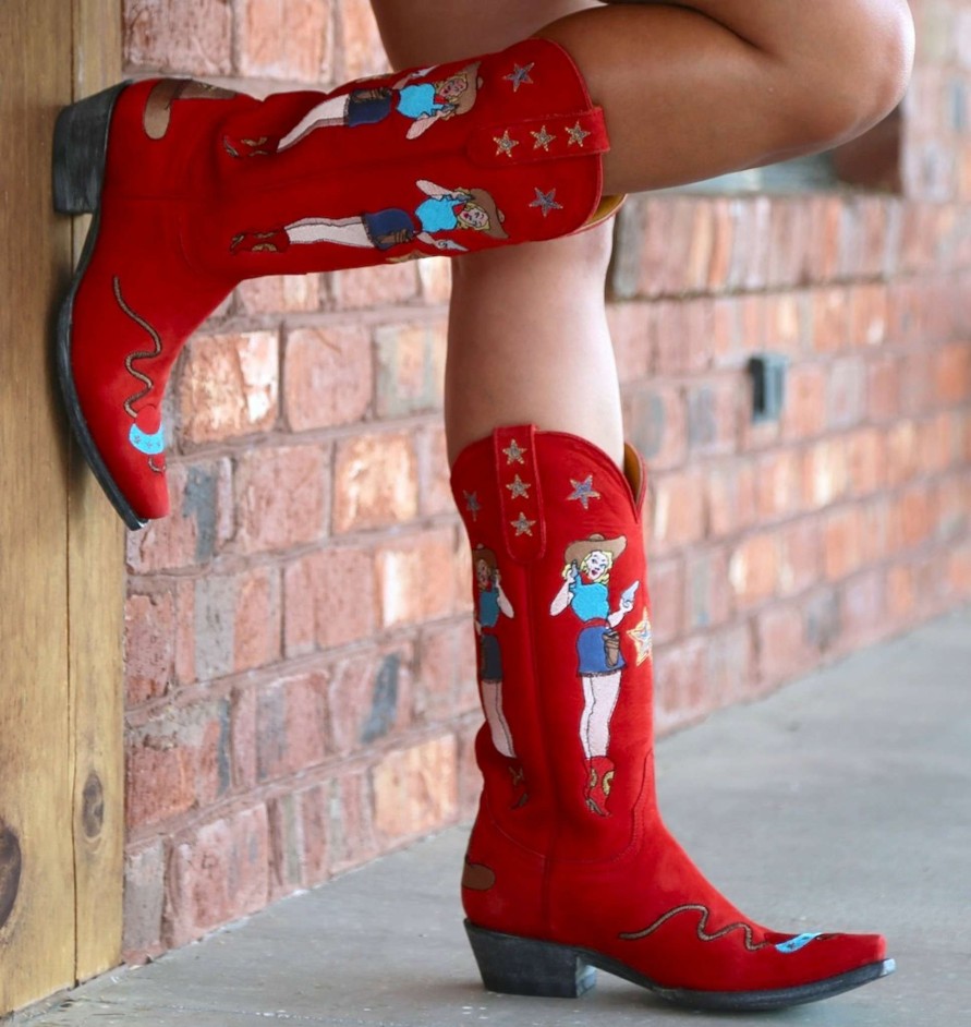 Old Gringo * | Old Gringo Boots Gift Selection Old Gringo Cowgirl Guns Red L2458-2