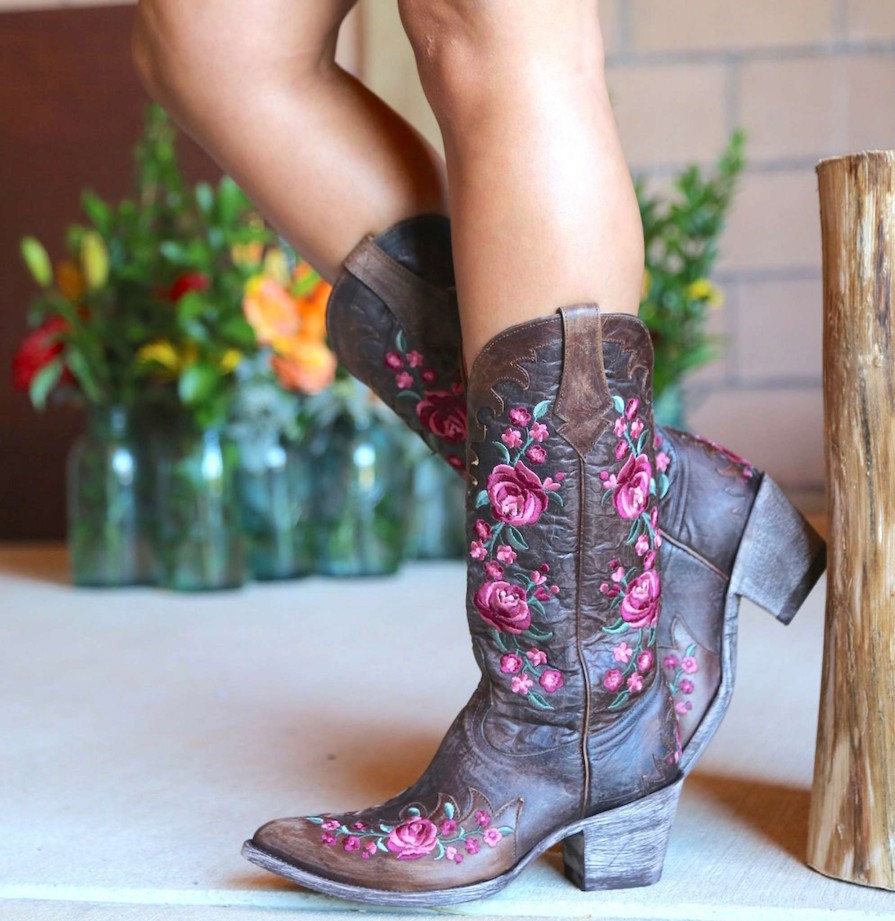 Old Gringo * | Old Gringo Boots Typical Style Old Gringo Martina Pink Chocolate L2468-2