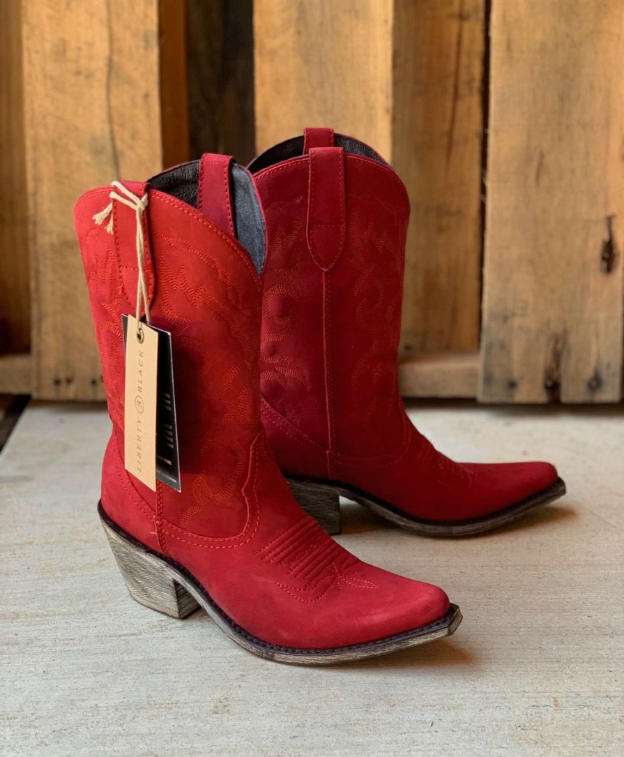 Liberty Black * | Liberty Black Boots Wholesale Liberty Black Ruby Rojo Red Boot Lb711219