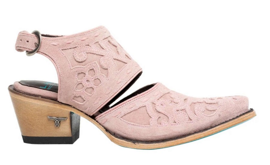 Lane * | Lane Boots Typical Style Lane Robin Mule Soft Rose Suede Lb0458B