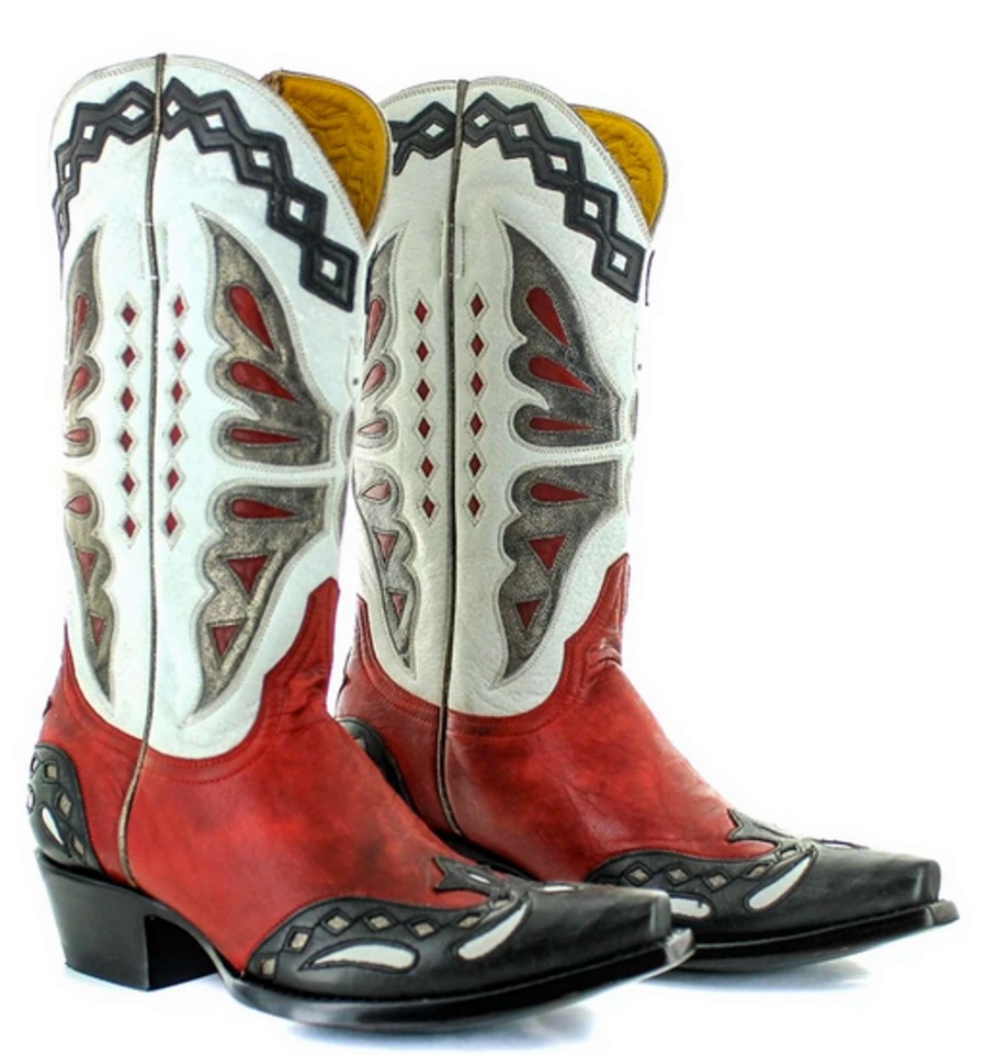 Old Gringo * | Old Gringo Boots Attractive Old Gringo Monarca Red Black L026-49