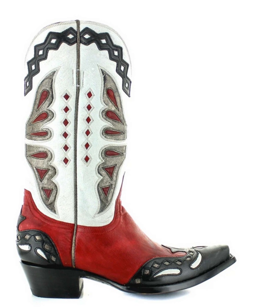 Old Gringo * | Old Gringo Boots Attractive Old Gringo Monarca Red Black L026-49