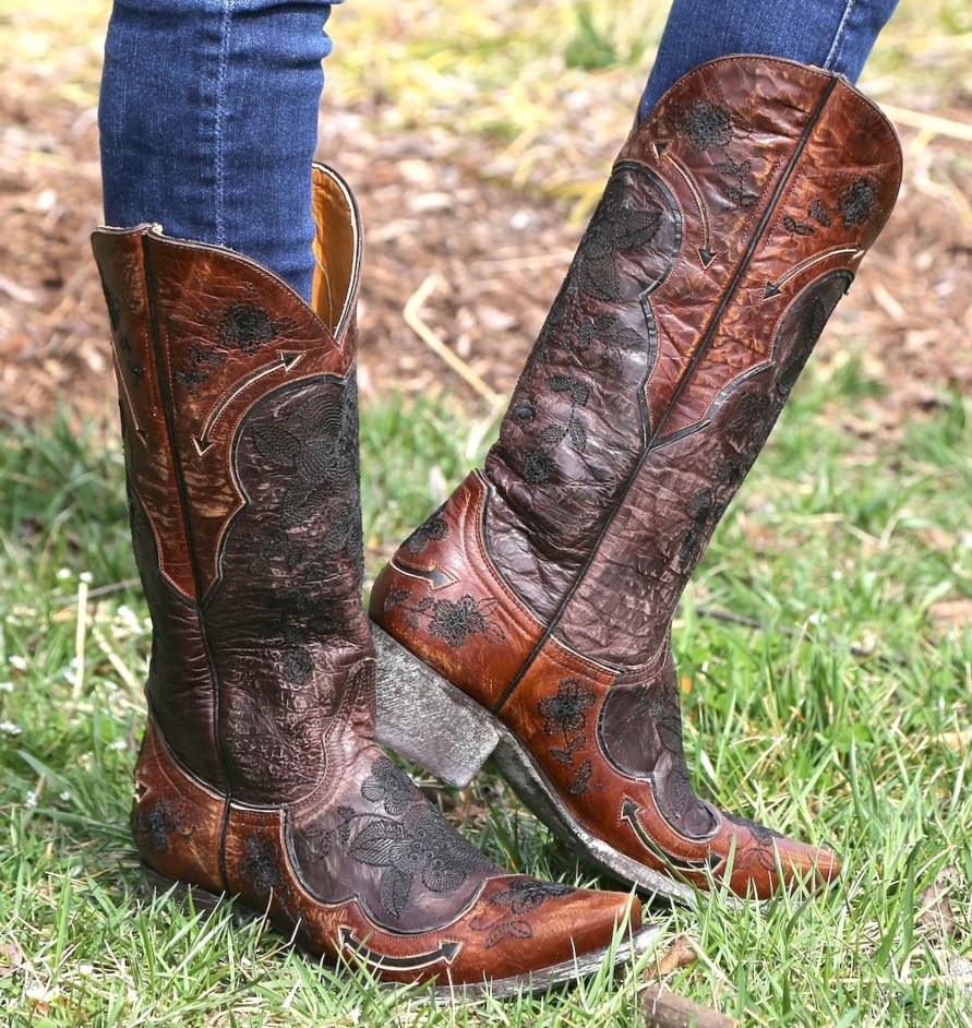 Old Gringo * | Old Gringo Boots Official Old Gringo Bonnie Chocolate Cowgirl Boot