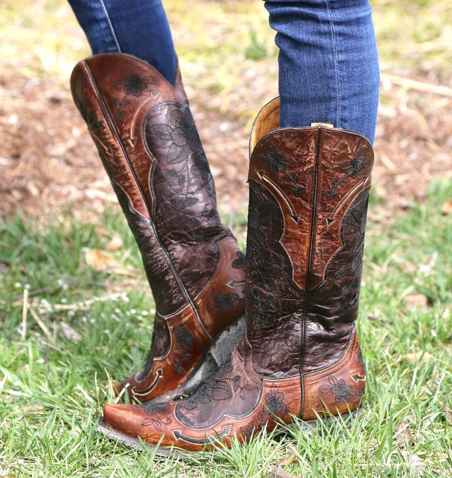 Old Gringo * | Old Gringo Boots Official Old Gringo Bonnie Chocolate Cowgirl Boot