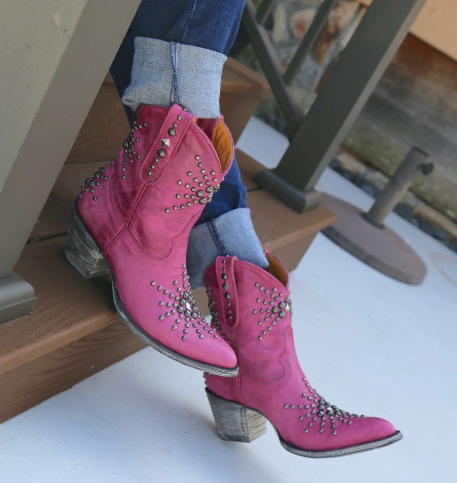 Old Gringo * | Old Gringo Boots Fire Sale Old Gringo Sol Stud Pink L826-5