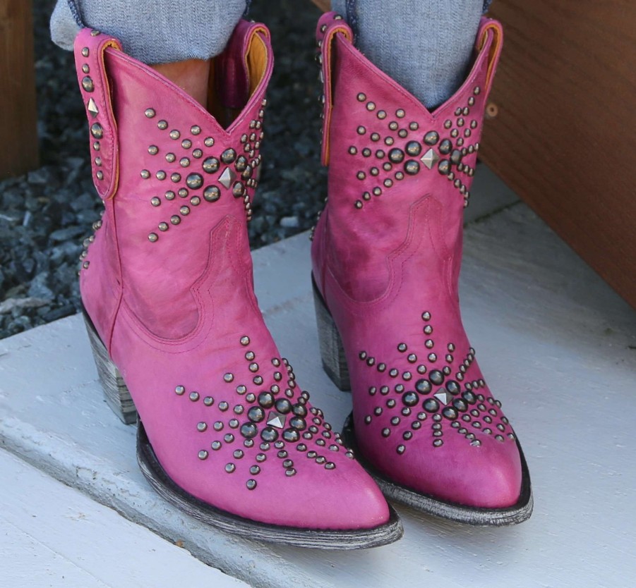 Old Gringo * | Old Gringo Boots Fire Sale Old Gringo Sol Stud Pink L826-5