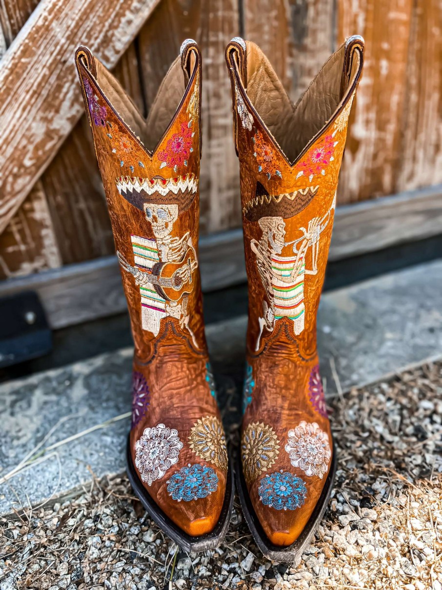 Old Gringo * | Old Gringo Boots Wholesale Old Gringo Mariachi Fiesta Mango L3587-3