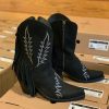 Liberty Black * | Liberty Black Boots Large Choice Liberty Black Fringe Benefits Bootie Nobuck Negro Lb713423