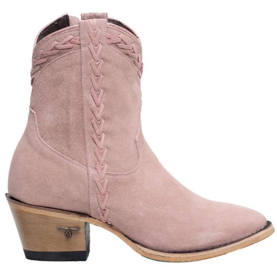 Lane * | Lane Boots Hot Sale Lane Everyday Emma Bootie Rose Suede Lb0472B