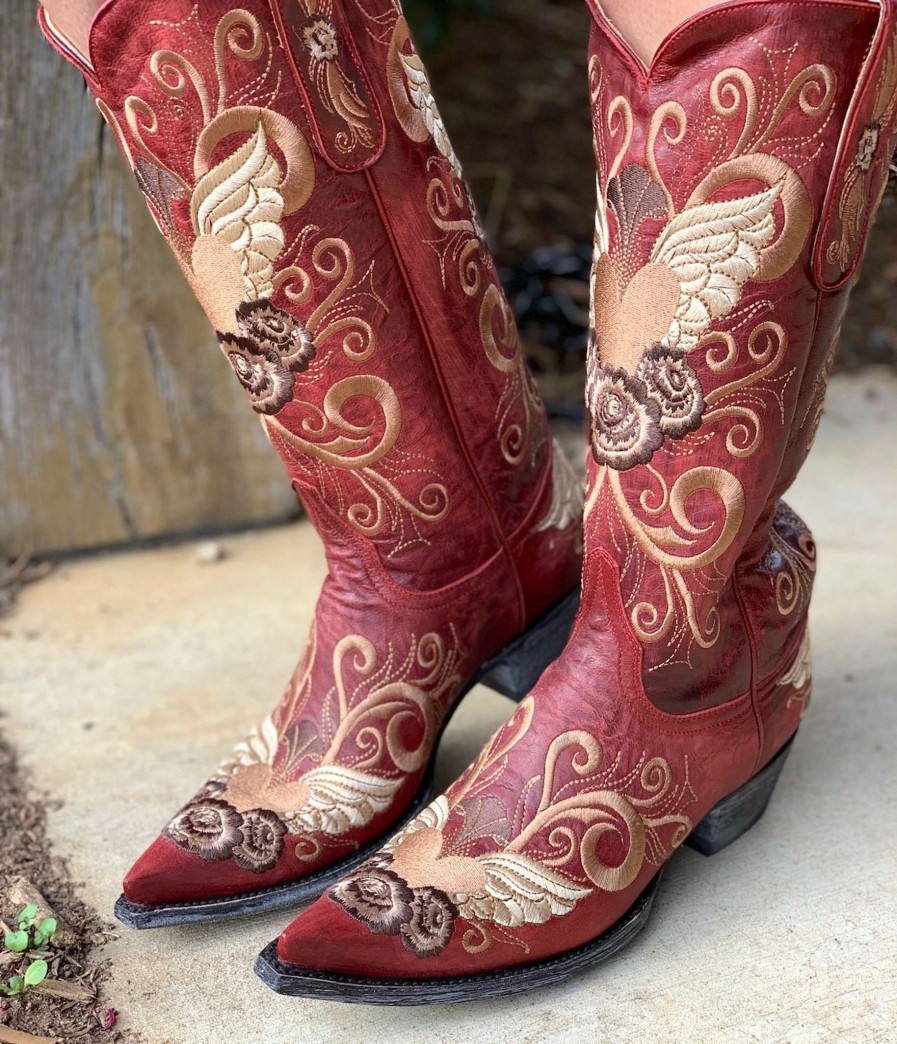 Old Gringo * | Old Gringo Boots Typical Style Old Gringo Grace Vesuvio Red