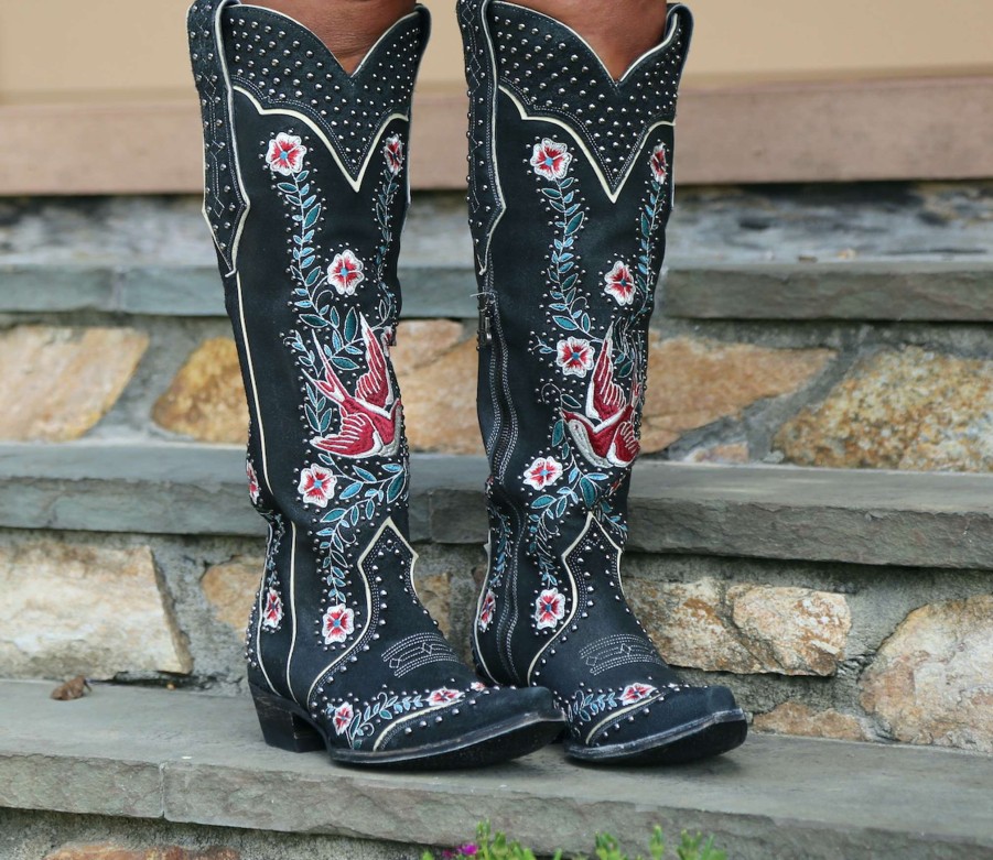 Double D Ranch * | Discount Online Double D By Old Gringo Sparrows Black Ddl1001-2