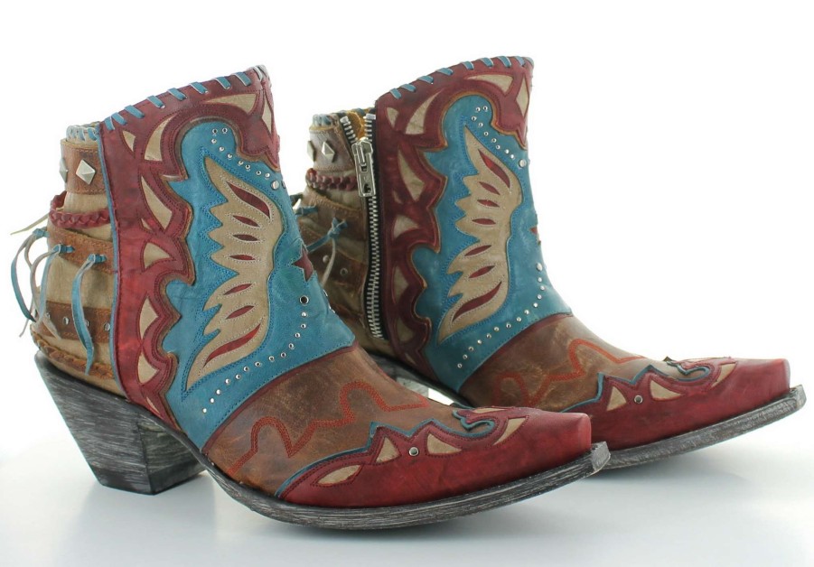 Old Gringo * | Old Gringo Boots Hot Sell Old Gringo Eagle Flight Blue Red Bl3515-3