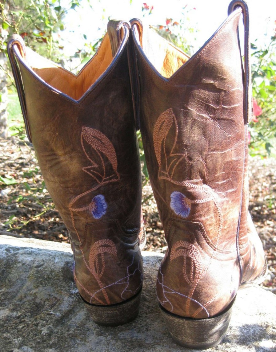 Old Gringo * | Old Gringo Boots Fire Sale Old Gringo Violet Marsha Brass