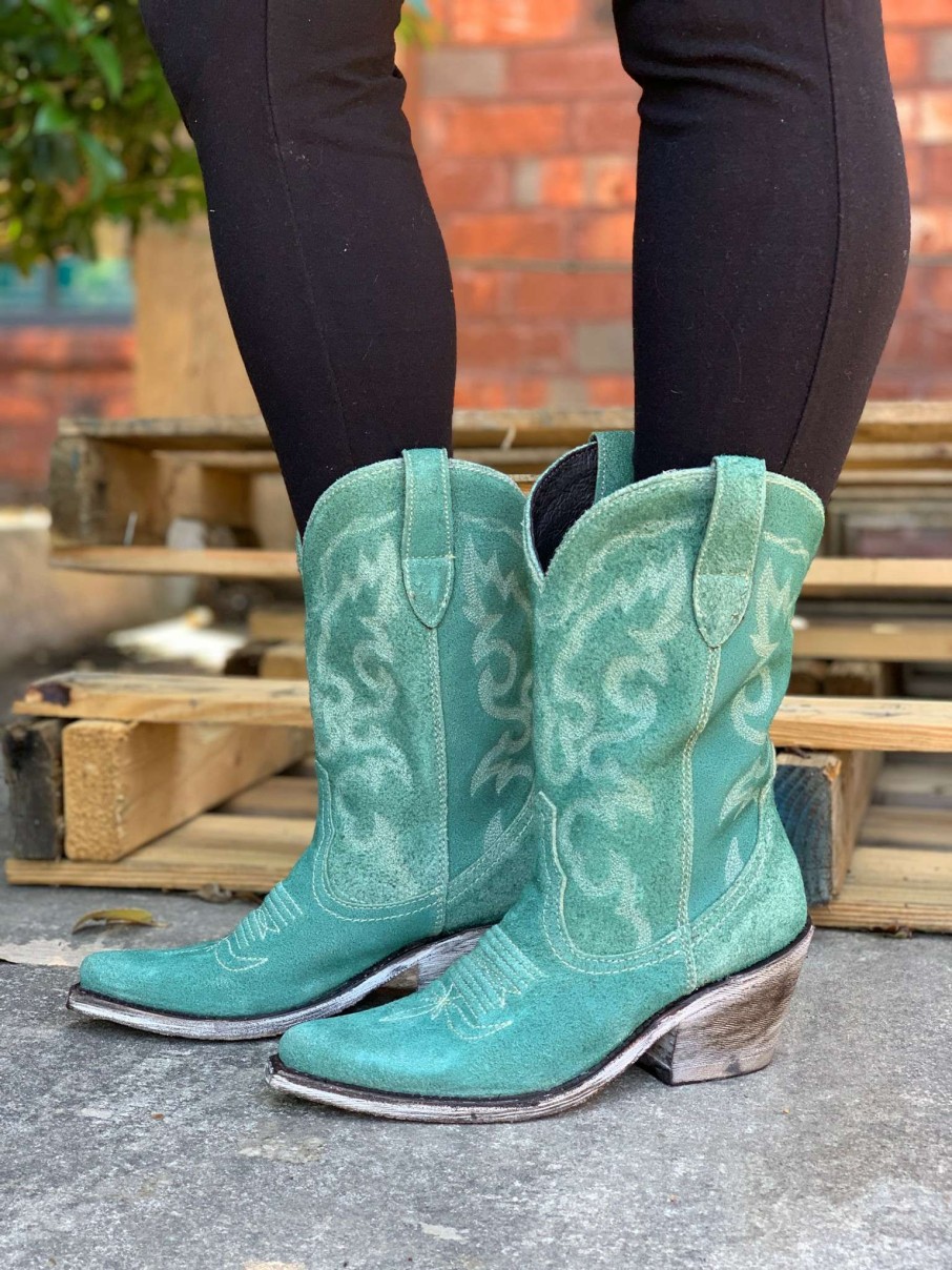 Liberty Black * | Liberty Black Boots Promotions Liberty Black Forest Green Boot Lb711219