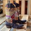 Old Gringo * | Old Gringo Boots Typical Style Old Gringo Paradise Vesuvio Blue Silver L3608-3