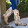 Corral * | Corral Boots Hot Sale Corral Saddle Nopal Cactus Embroidery And Studs C3463