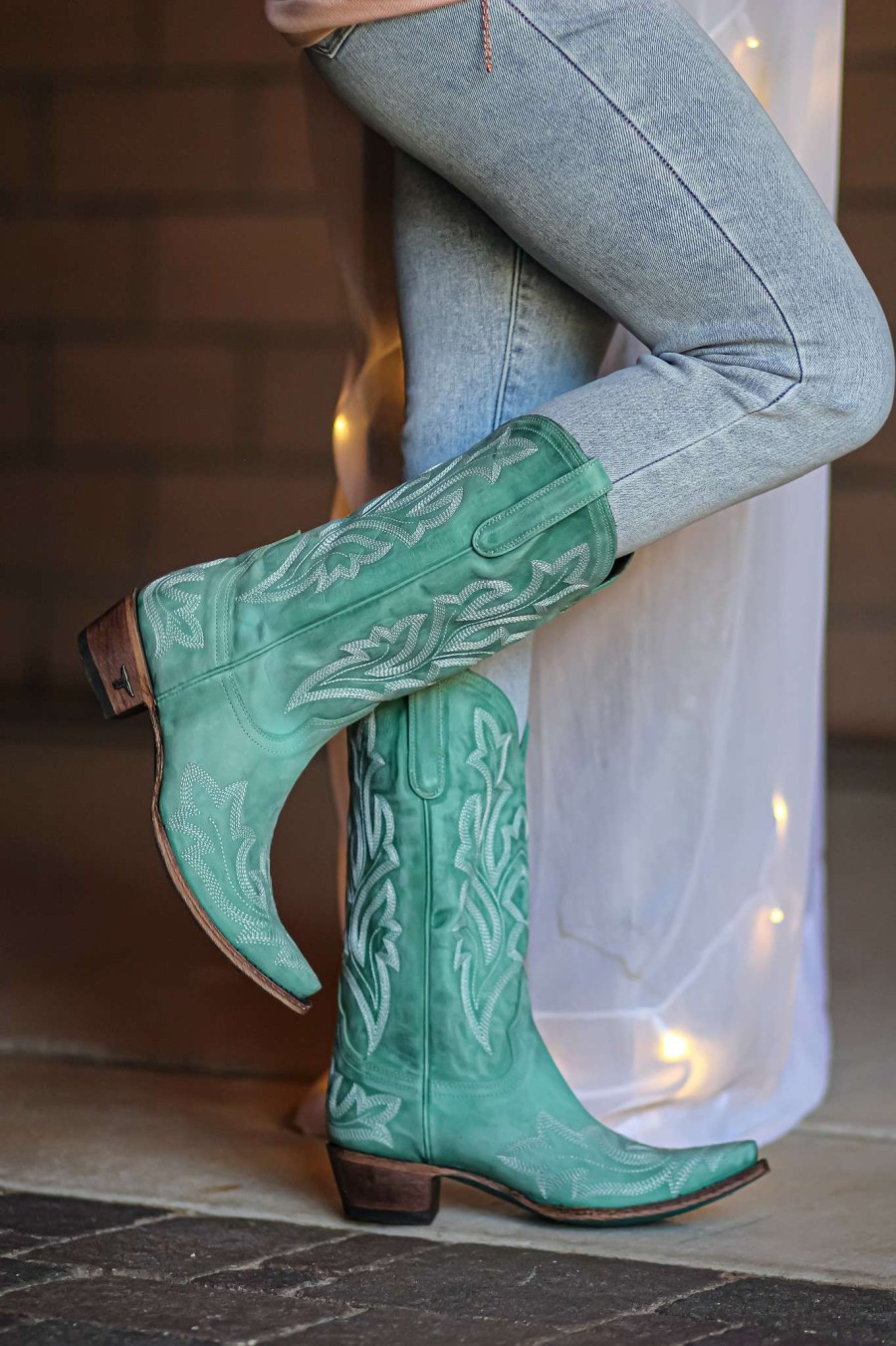 Lane * | Lane Boots Best-Selling Lane Saratoga Taos Turquoise Lb0389G