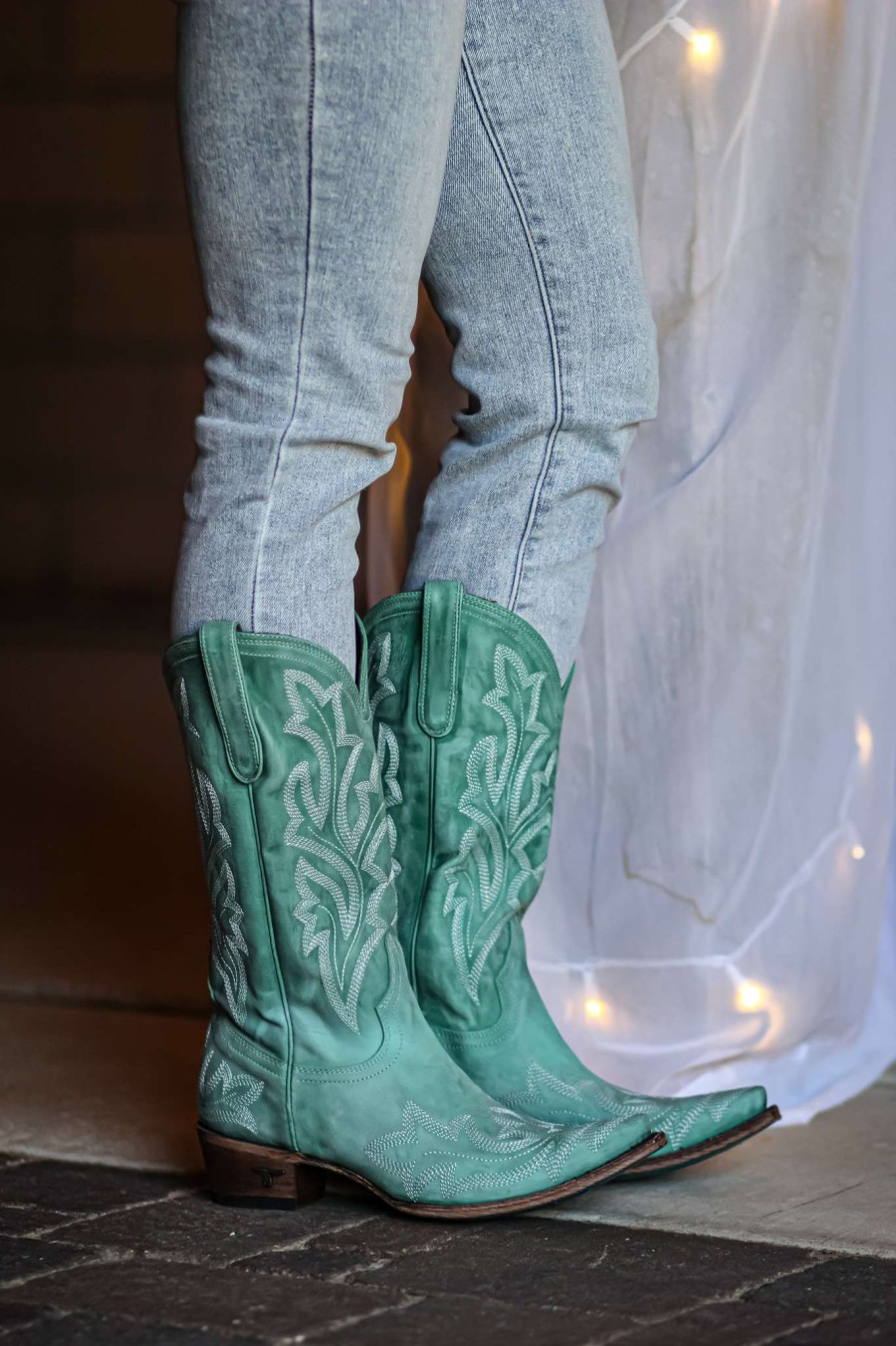 Lane * | Lane Boots Best-Selling Lane Saratoga Taos Turquoise Lb0389G