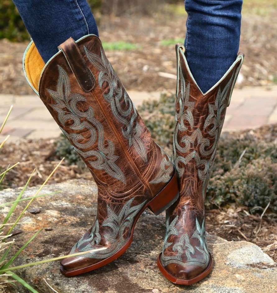 Old Gringo * | Old Gringo Boots Best-Selling Old Gringo Diego Rust & Turquoise L113-13