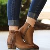 Corral * | Corral Boots Gift Selection Corral Tan Side Fringe Shortie Q0007 *Final Sale!*