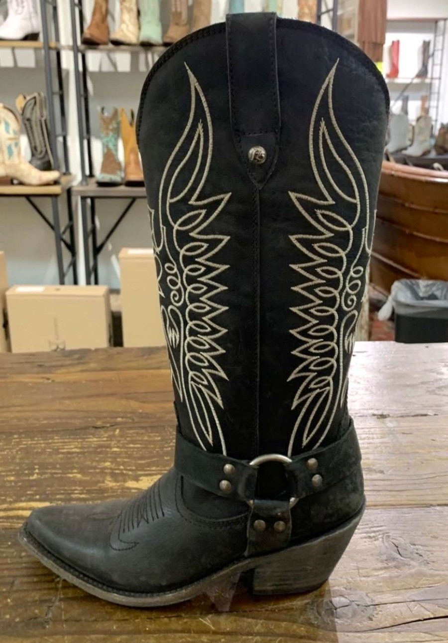 Liberty Black * | Liberty Black Boots Quick Delivery Liberty Black New Heights Biker Boot Mossil Negro Lb7129147