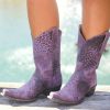 Old Gringo * | Old Gringo Boots Typical Style Old Gringo Leopardito Purple 10 Boots L168-13