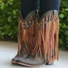 Liberty Black * | Liberty Black Boots Gift Selection Liberty Black Adrianne Americana Fringe Smog Lb712937