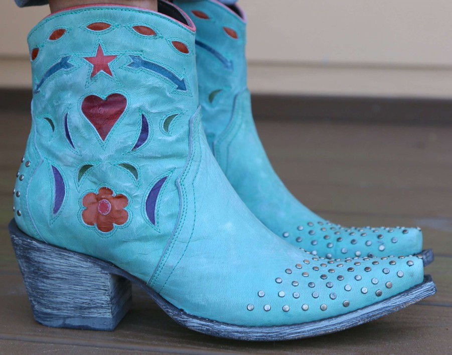 Old Gringo * | Old Gringo Boots Hot Sell Old Gringo Elinor Aqua Bl3486-1