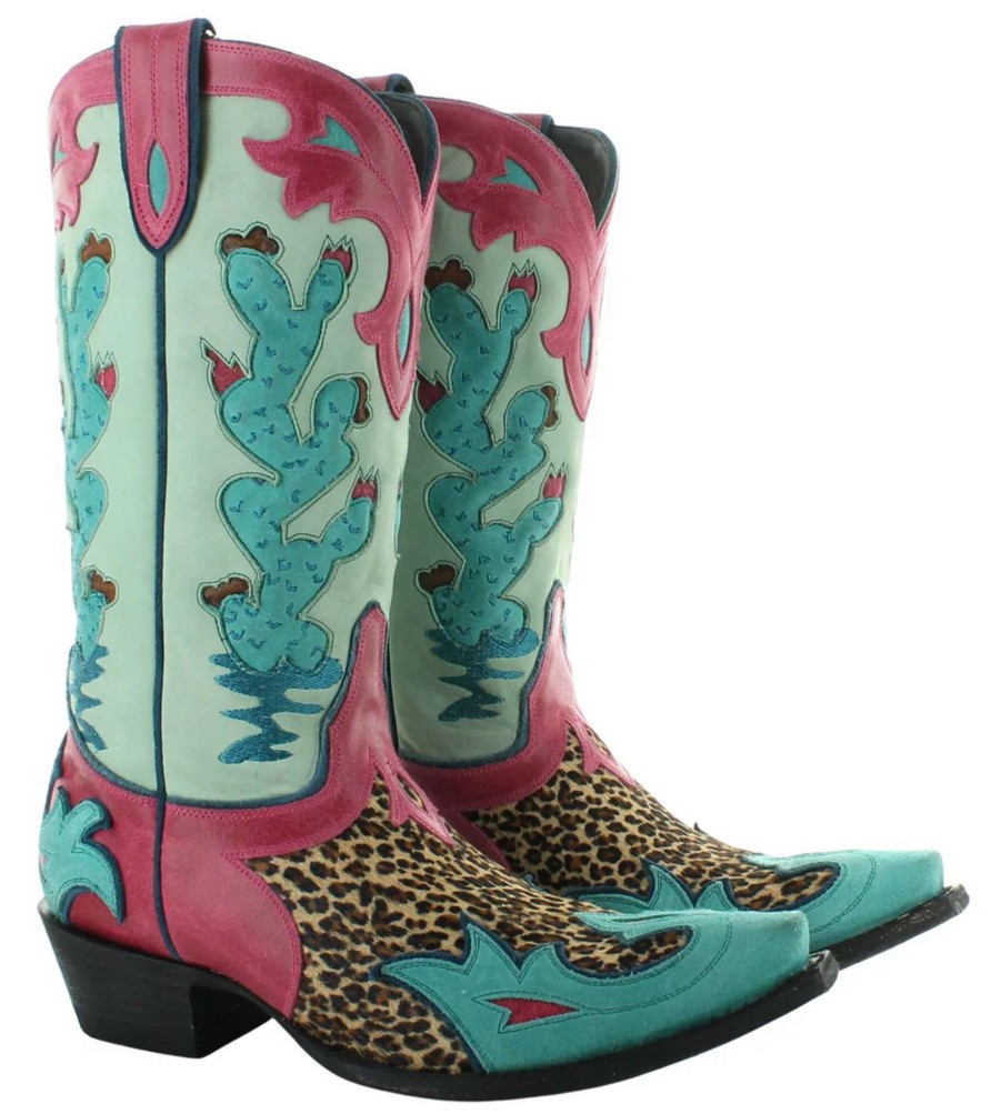 Double D Ranch * | Typical Style Double D By Old Gringo Desert Desperado Turquoise Pink Ddl1022-1