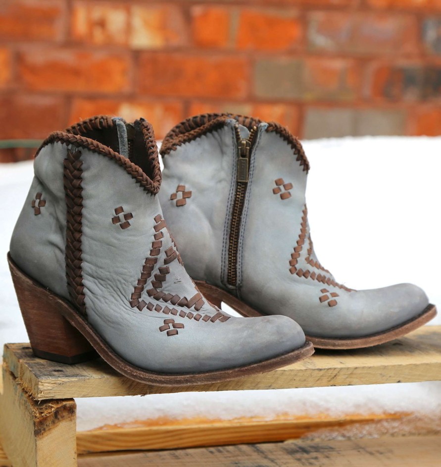 Liberty Black * | Liberty Black Boots Attractive Liberty Black Aztec Zipper Boot Gray Lb712376