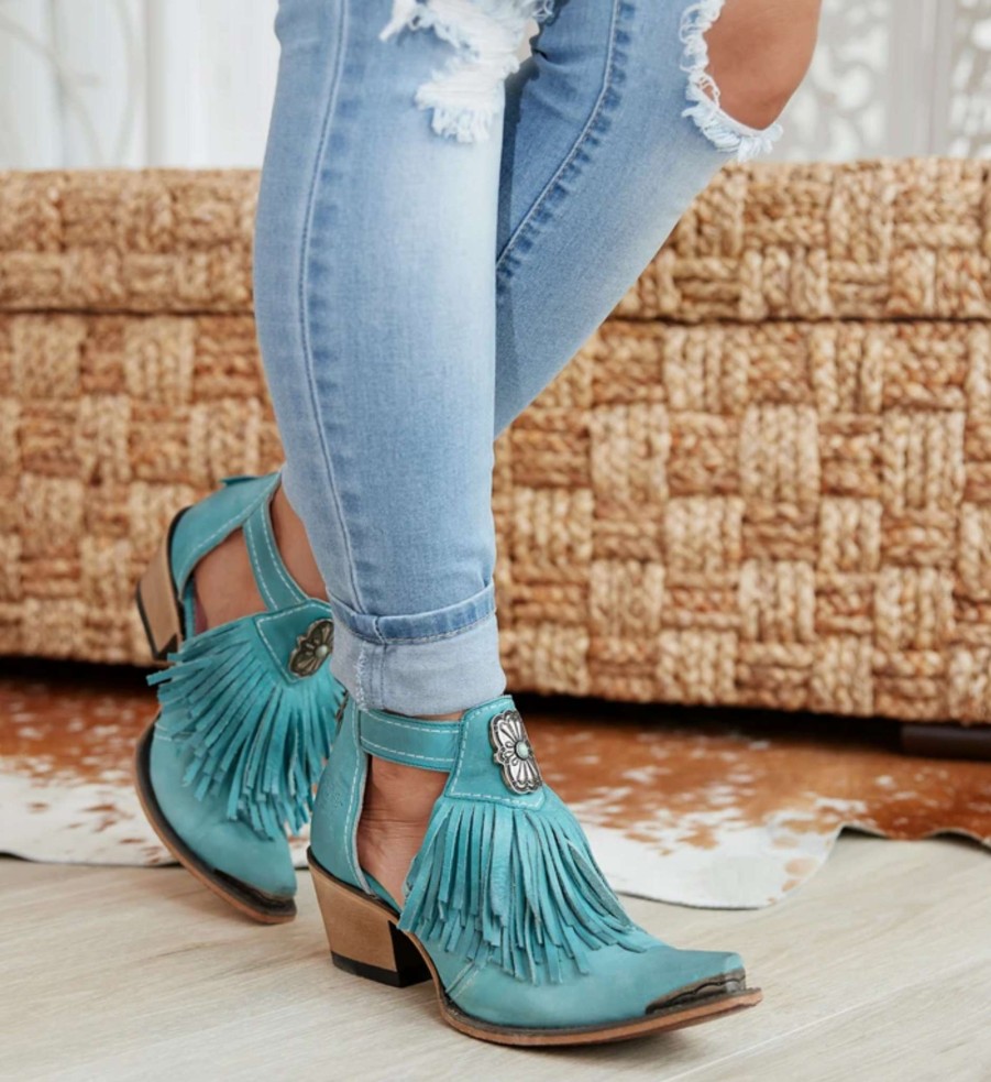 Junk Gypsy By Lane * | Junk Gypsy By Lane Boots Attractive Junk Gypsy By Lane Kiss Me At Midnight Sandal Turquoise Jg0066C