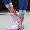 Corral * | Corral Boots Promotions Corral Pink Cutout Shortie Q5062