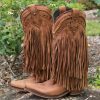 Liberty Black * | Liberty Black Boots Official Liberty Black Vegas Fringe Boots Faggio Lb71124