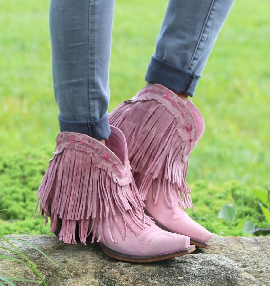 Junk Gypsy By Lane * | Junk Gypsy By Lane Boots Original Junk Gypsy By Lane Spitfire Rose Pink Jg0007G