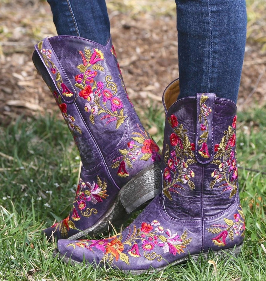 Old Gringo * | Old Gringo Boots Online Sales Old Gringo Jasmine Violet L1286-14