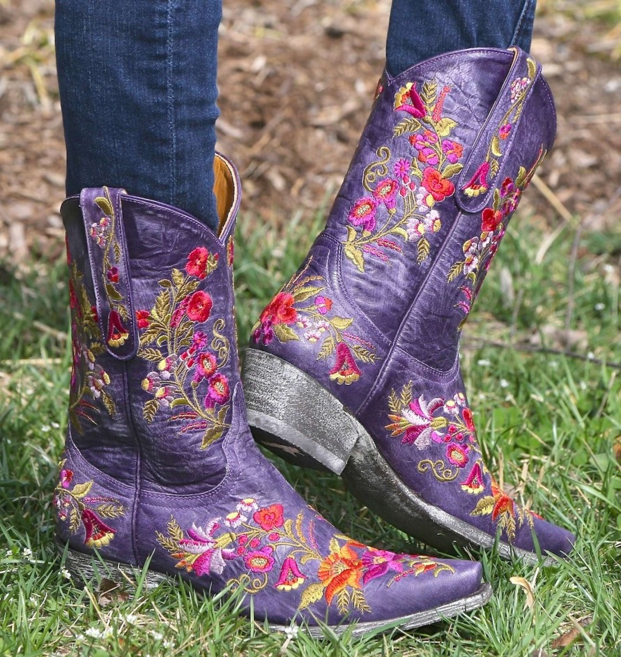 Old Gringo * | Old Gringo Boots Online Sales Old Gringo Jasmine Violet L1286-14