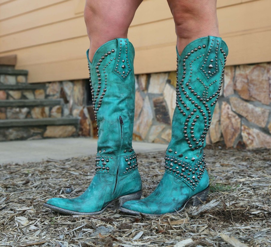 Old Gringo * | Old Gringo Boots Cut Price Old Gringo Belinda Turquoise L903-50