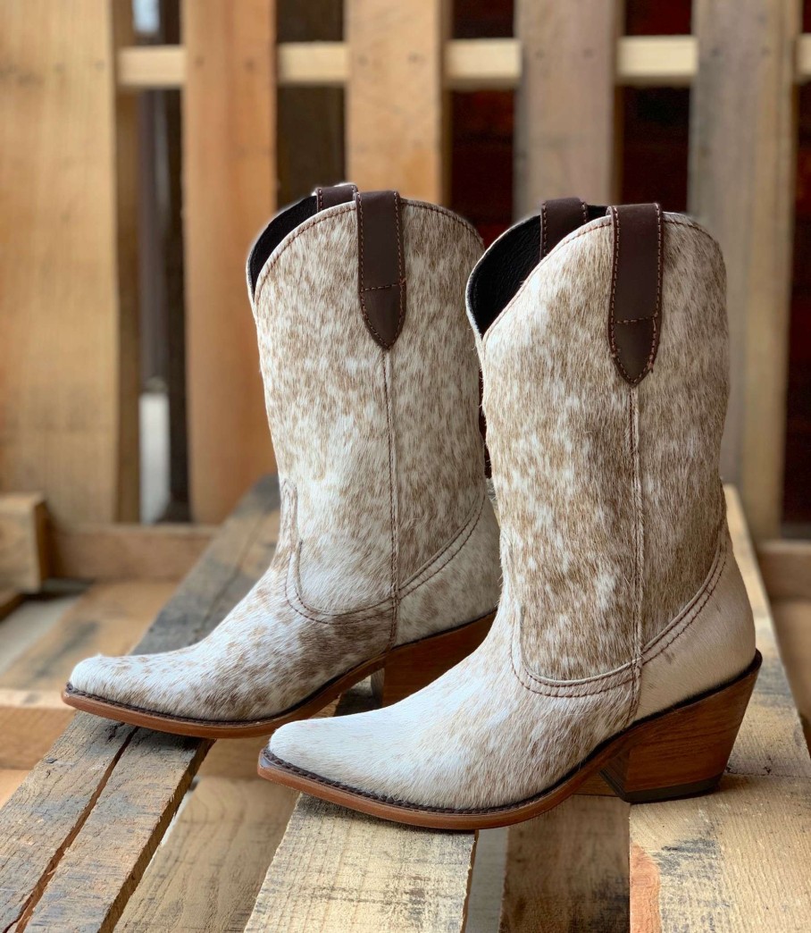 Liberty Black * | Liberty Black Boots Wholesale Liberty Black Hair On Mid Blanco Cafe Lb7129131